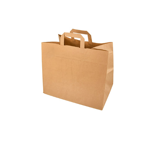 KRAFT takeaway bags, paper, 32 x 22 x H 24 cm, 125 pcs