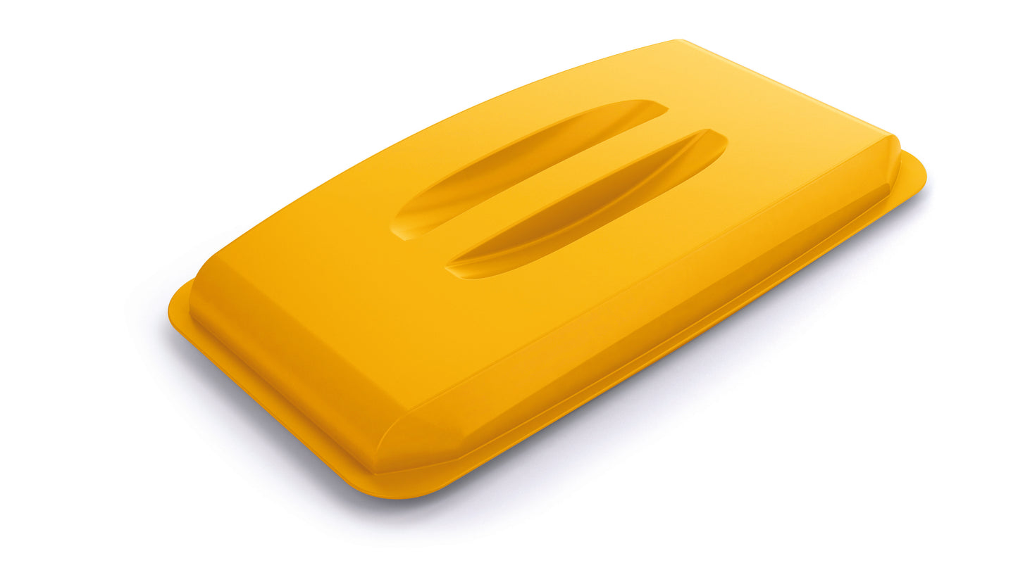 Šiukšlių dėžės dangtis DURABIN® 60L stačiakampis, geltona sp.