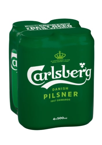 Alus CARLSBERG, 5 %, 4 vnt x 0,568 l