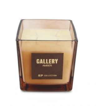 Candle Gallery Amber, scented, 10 x 10 cm, H 10 cm, 550 g, up to 30 h, pcs.