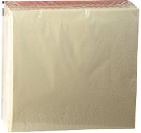 Servetėlės, šampaninės, 3 sluoksnių, 33 x 33 cm, 50 vnt.