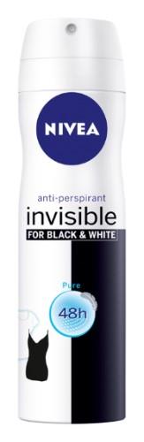 NIVEA Spray deodorant BLACK&WHITE PURE for women 150ml