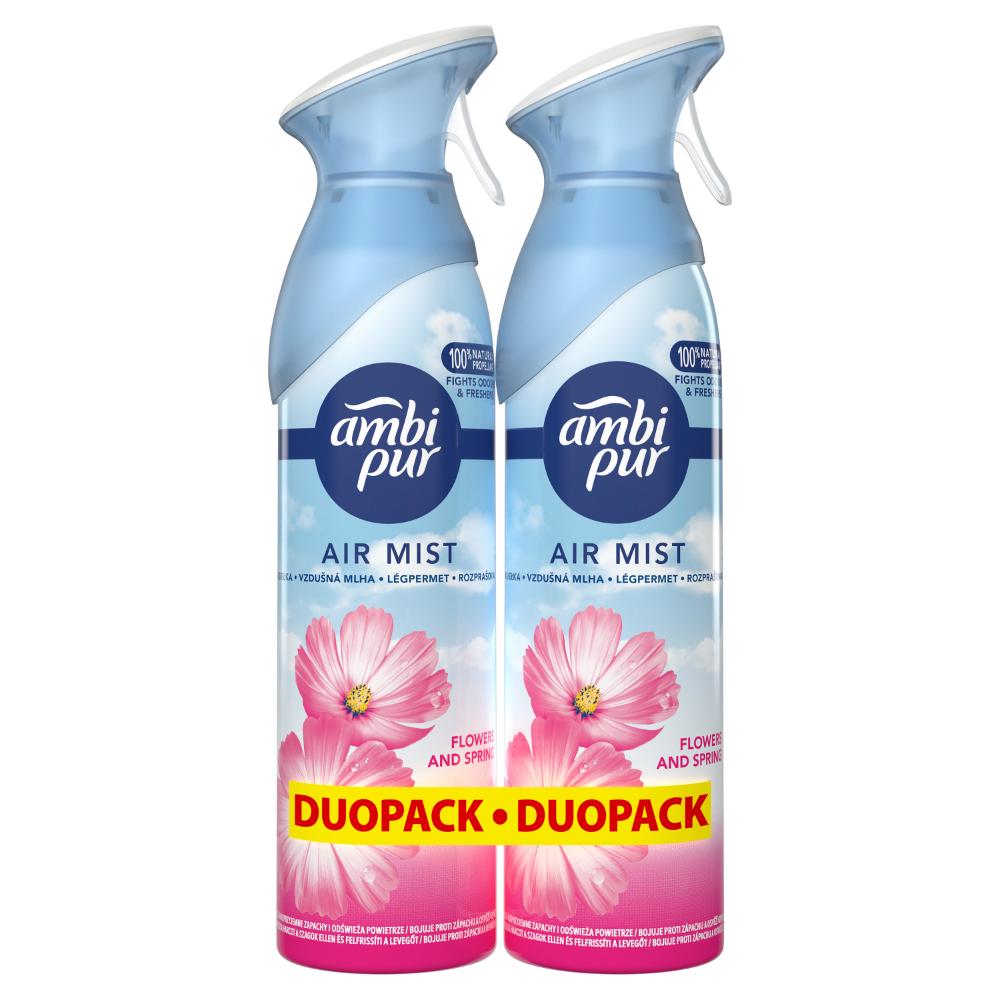 Air freshener spray AMBIPUR Flowers & Spring, 2x185ml