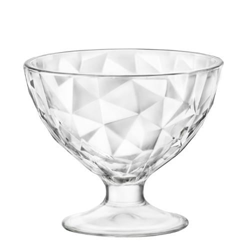Dessert/ice cream cup DIAMOND, glass, 360 ml, D 11.5 cm, H 9.9 cm, 6 pcs