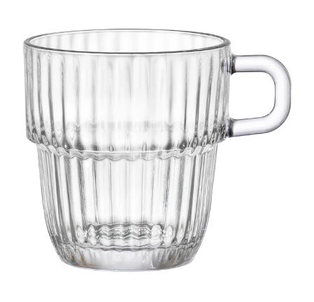 Mug BARSHINE, glass, 250 ml, H 8.5 cm, D 10.2 cm, pcs.