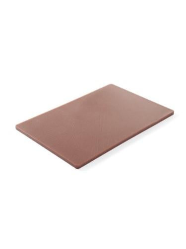 Cutting board, HDPE, brown, 45 x 30 cm, H 1.2 cm, pcs.