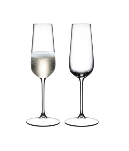 Riedel GRAPE Champagne glass, crystal, 250 ml, H 24.1 cm, D 6 cm, 2 pcs, 6424/08