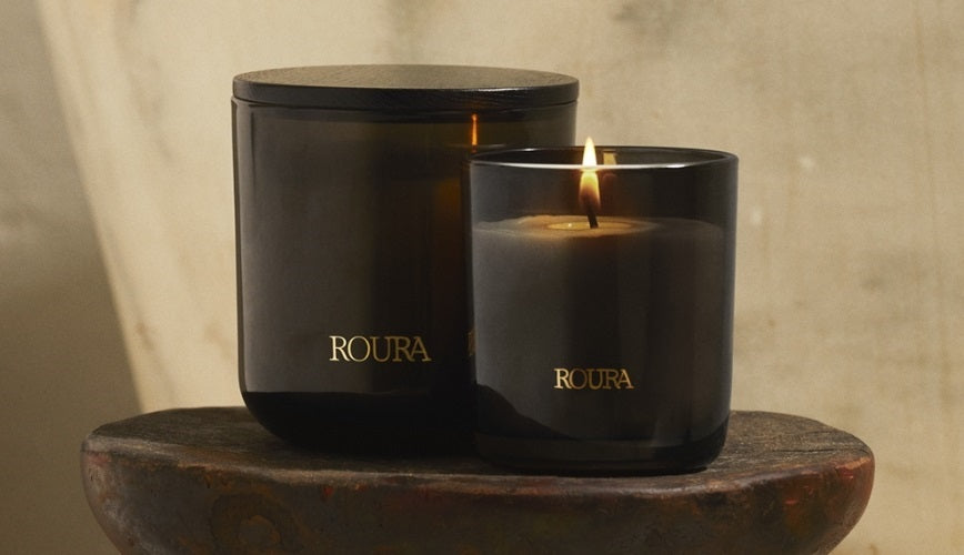 Candle ICON Woods, scented, D 10 cm, H 10 cm, up to 70 h, pcs.