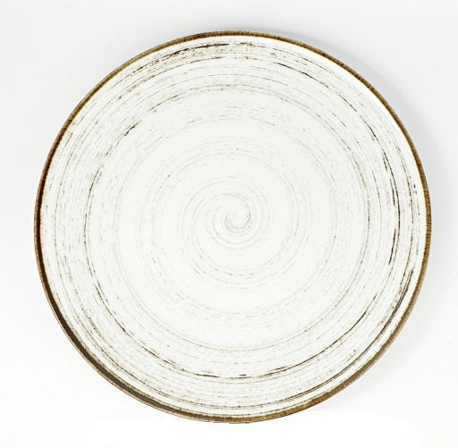 Lėkštė NOSTALGIA White, su stačiu krašteliu, porcelianas, D 27 cm, vnt