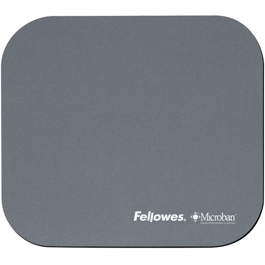 Fellowes Microban pelės kilimėlis, 192 mm x 226 mm x 3 mm, sidabrinės spalvos