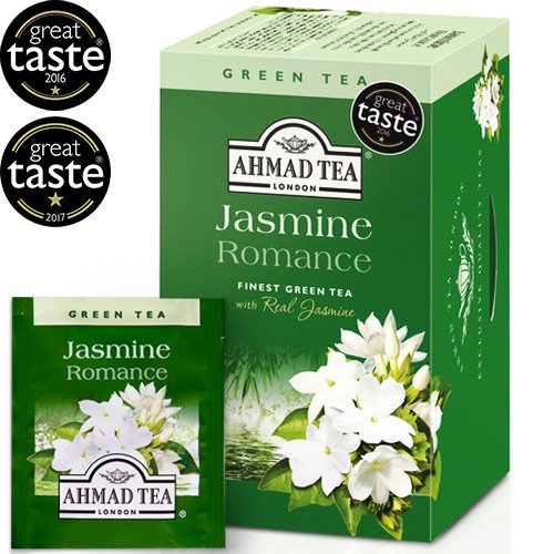 Tea AHMAD ALU JASMINE GREEN, 20 sachets with thread