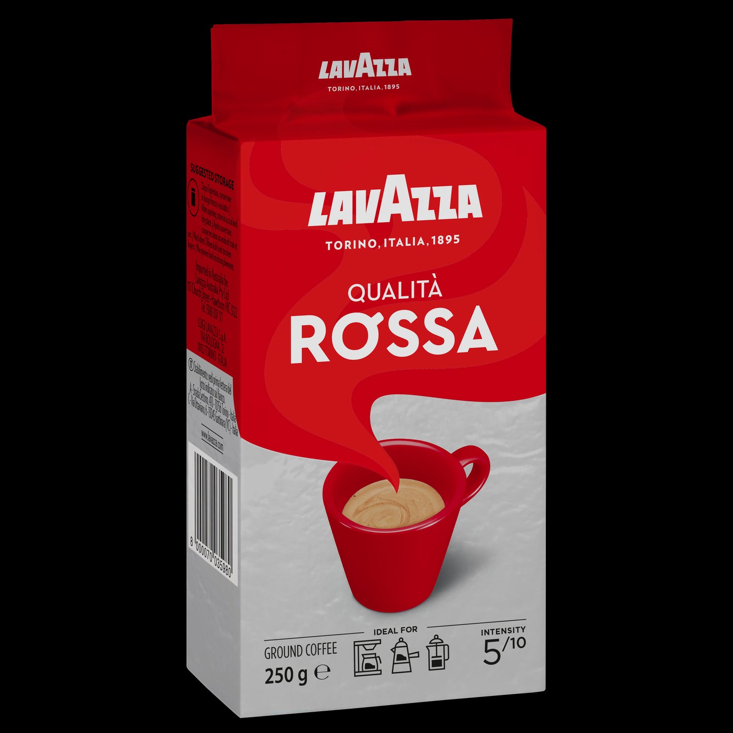Kava LAVAZZA Qualita Rossa, malta, 250 g