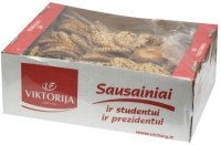 Sausainiai VIKTORIJA, avižiniai, su razinomis, 2,8 kg