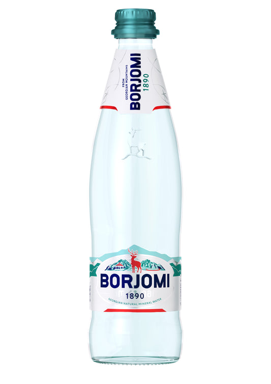 Mineralinis vanduo BORJOMI 0.5 L, stiklinis butelis D