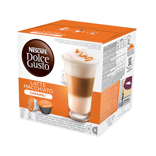 Kavos kapsulės NESCAFE Dolce GustoCaramel Latte Machiatto, 8 vnt./pak. x 10.55 g