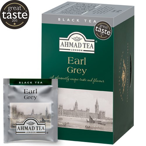 Arbata AHMAD EARL GREY, 20 arbatos pakelių folijos vokeliuose