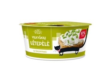 Cottage cheese spread VILKYŠKIų, with herbs, 18% fat, 150 g