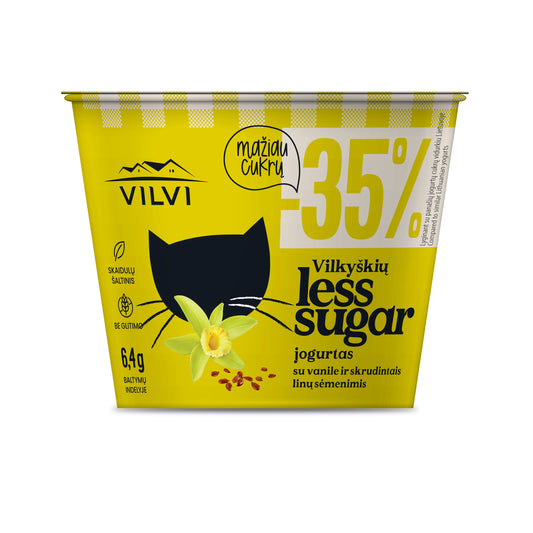 Jogurtas YOGA, su vanile ir skrudintais linų sėmenimis 3,5%, 200 g
