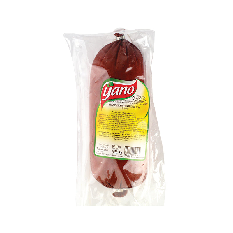 Hot smoked poultry sausage YANO, ~1 kg