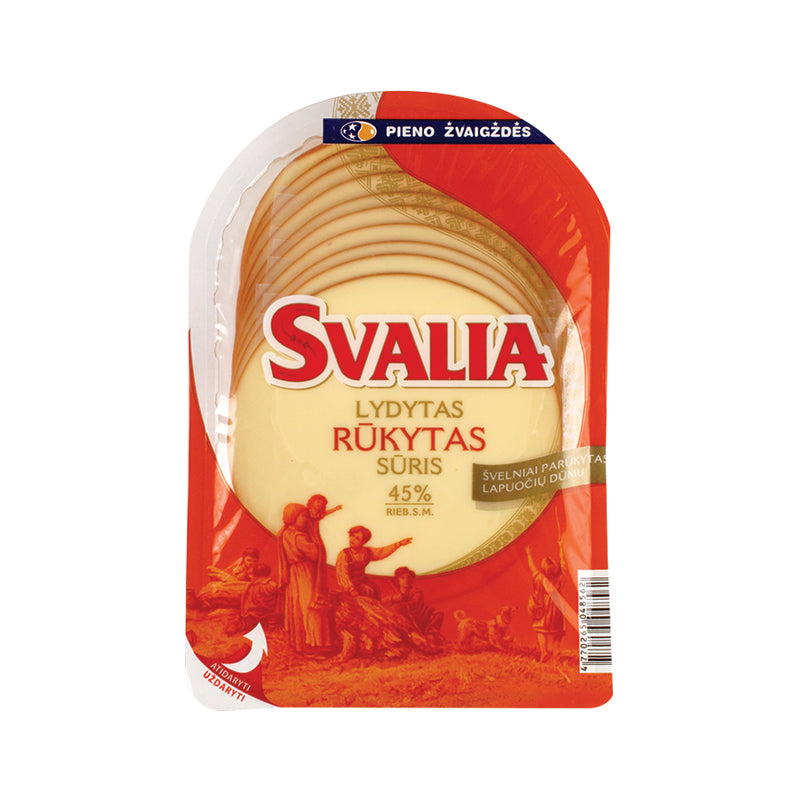 Rūkytas lydytas sūris SVALIA 45% rieb., raikytas 150g