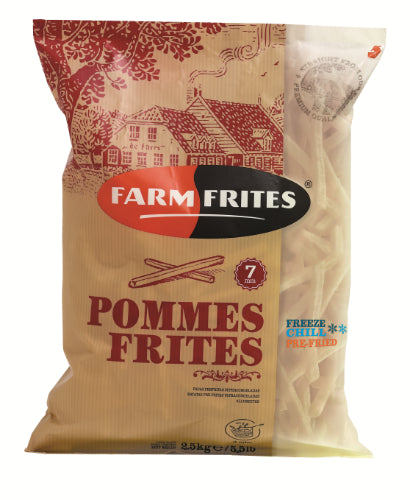 Šaldytos bulvės FARM FRITES, 7mm, 2,5 kg, New Generation