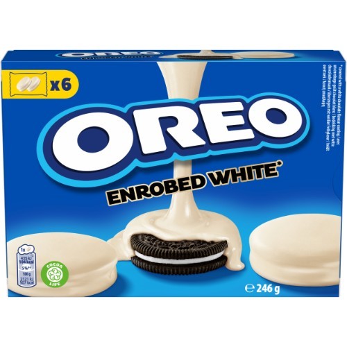 Sausainiai OREO aplieti baltu šokoladu 246g