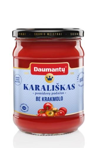 Pomidorų padažas DAUMANTŲ Karališkas, be krakmolo, be konservantų, 52 % pastos, 500 g