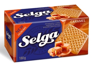 Biscuits SELGA, caramel flavor, 180 g