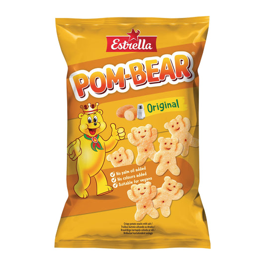 ESTRELLA POM-BEAR traškus bulvinis užkandis su druska, 65 g