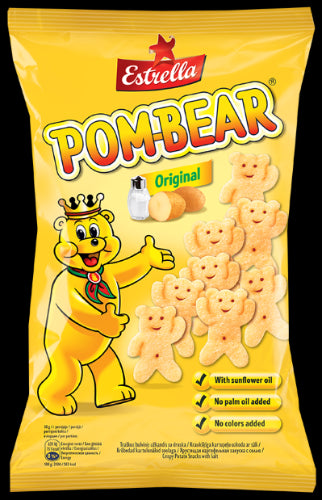 ESTRELLA POM-BEAR traškus bulvinis užkandis su druska, 65 g