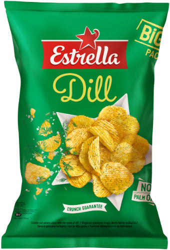 ESTRELLA chips, with dill, 180 g