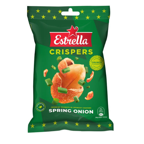 Roasted peanuts ESTRELLA onion flavor with crispy skin 140g
