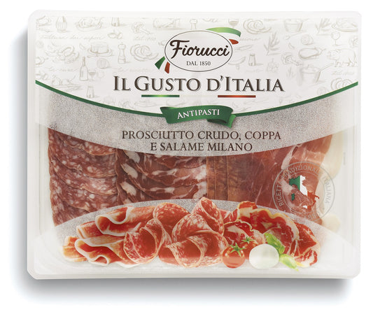 Vytintos kiaulienos rinkinys FIORUCCI, Antipasto Italiano, 120 g