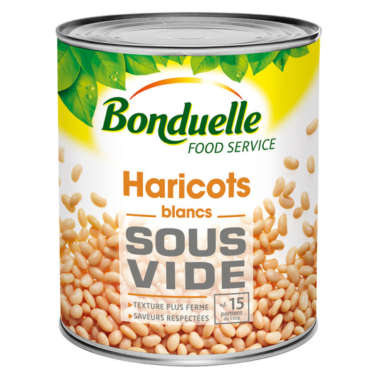 Baltos pupelės BONDUELLE, vakume, 2,75 / 2,35 kg