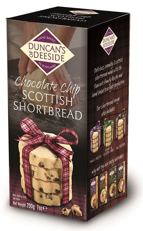 DUNCAN'S OF DEESIDE Scottish Shortbread with Chocolate Chips, 200 g