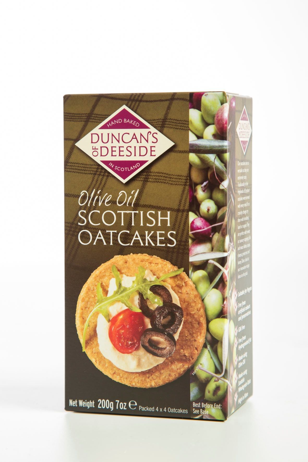 Oatmeal biscuits DUNCAN'S OF DEESIDE with olive oil, 200 g