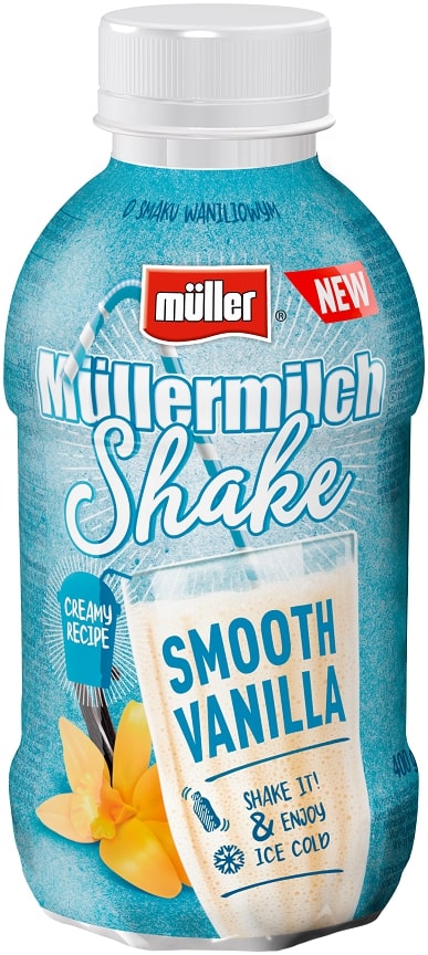 Pieno gėrimas MÜLLERMILCH SHAKE, vanilės skonio, 400g