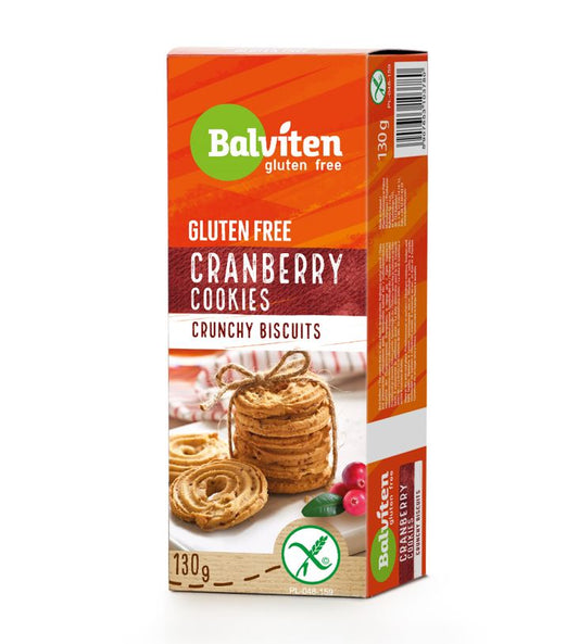 Biscuits BALVITEN GLUTEN FREE, with cranberries, 130 g