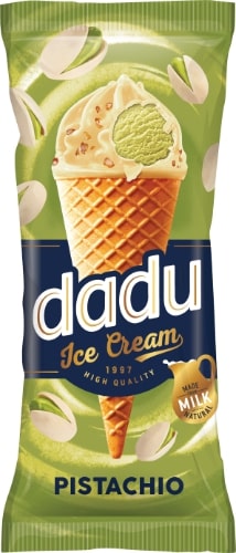 Ice cream DADU, pistachio flavor with topping, 150 ml / 90 g