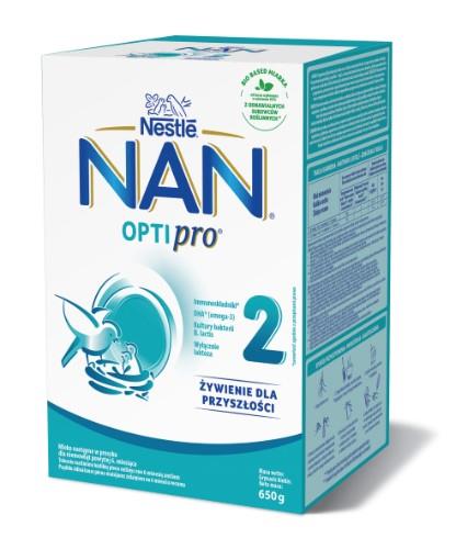 Pradinio maitinimo pieno mišinys NAN OPTIPRO 2, vaikams nuo 6 mėnesių amžiaus, 650 g