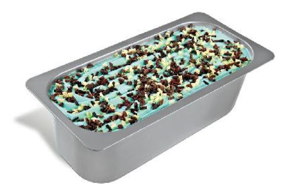 Italian gluten-free ice cream G7 Puffo, with milk, white and dark chocolate chips, 4750 ml