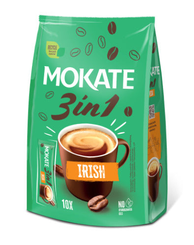 Kavos gėrimas MOKATE 3in1 Irish, maišelyje 10 x 17g