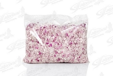 Red onions, sliced into half rings, 250 g