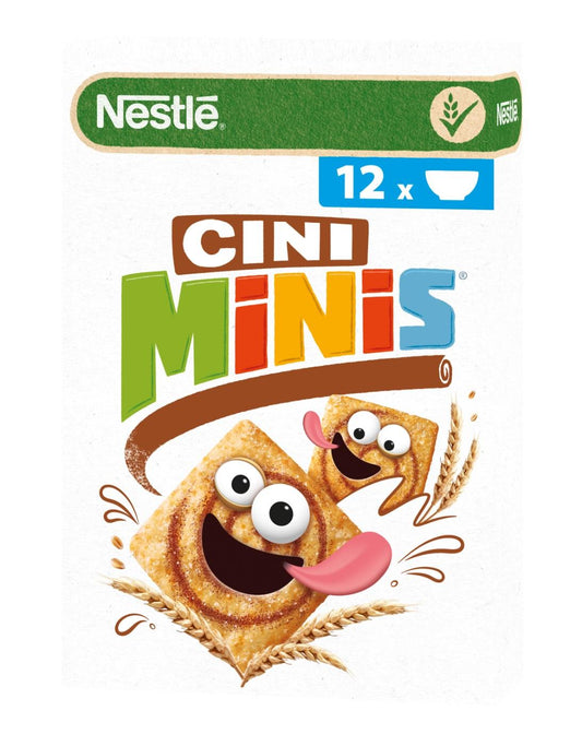 Kviečių kvadratėliai NESTLE Cini Minis, su cinamonu, 375g