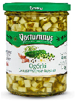 Cucumber cubes, VORTUMNUS 400 g/240 g