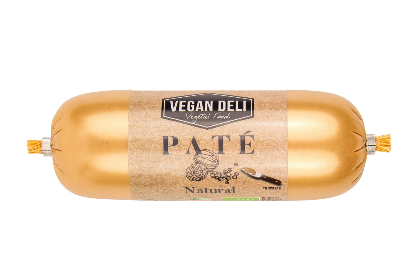 Ekologiškas, veganiškas paštetas VEGAN DELI Pate Natural, LT-EKO-001,150g