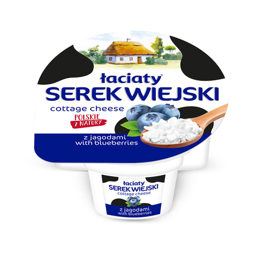 Grūdėta varškė su mėlynėmis, 150 g