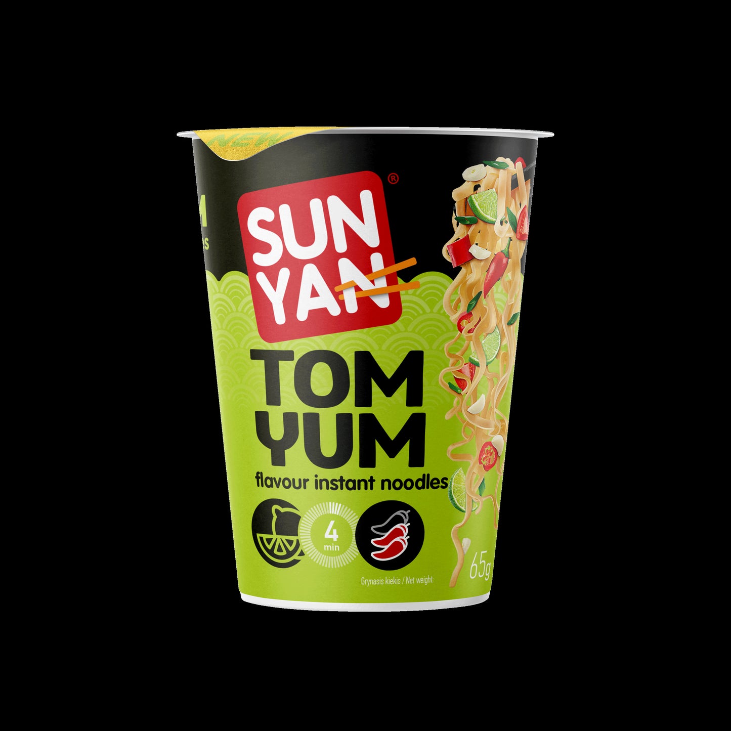 Instant noodles SUN YAN, Tom Yum flavor, 65 g