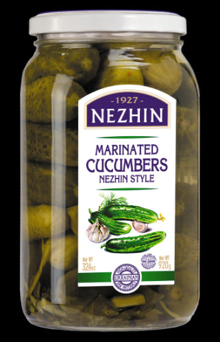 Marinuoti agurkėliai NEZHIN, 920 g