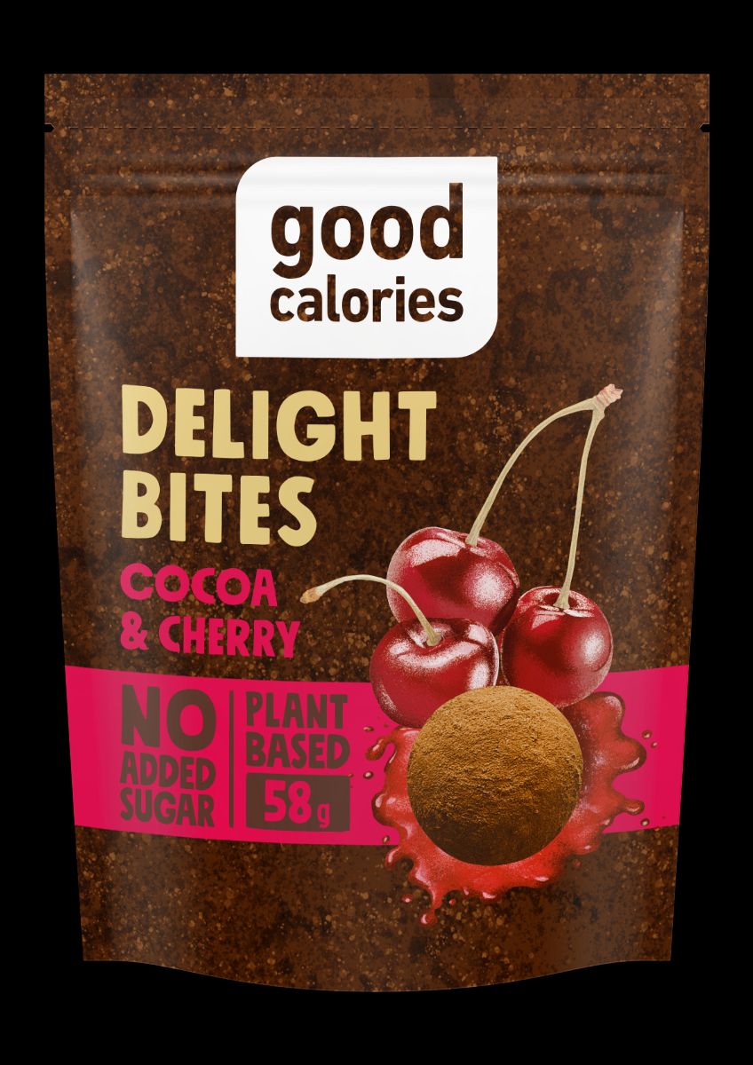GOOD CALORIES date snack, with cherries and cocoa, 58 g